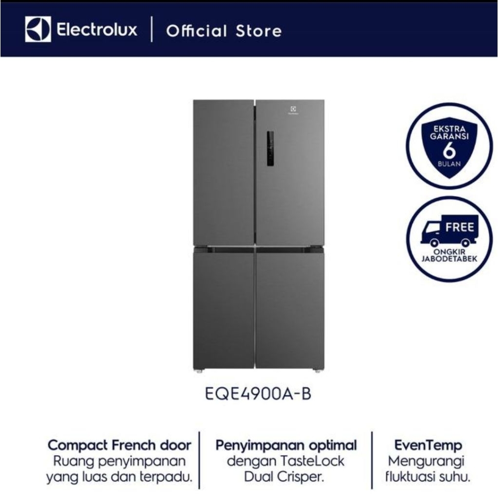 ELECTROLUX KULKAS 4PINTU INVERTER 541L EQE4900