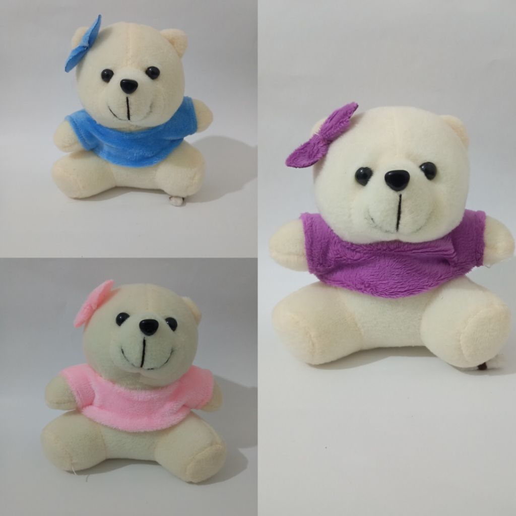 Boneka Teddy Bear Baju Pita -  Cocok Untuk Koleksi Mainan Anak - Cocok Untuk Kado - Boneka Murah - C