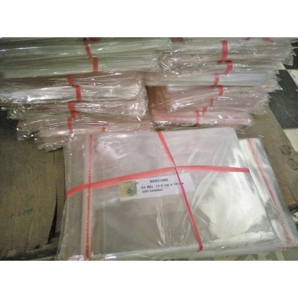 

plastik opp undangan, souvenir 14,5x18cm