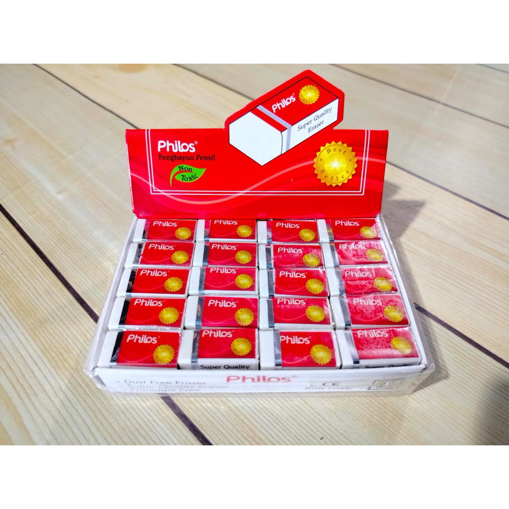 

(PACK) ERASER / PENGHAPUS PHILOS KECIL ISI 40 PCS (MIN. ORDER 6 PACK)