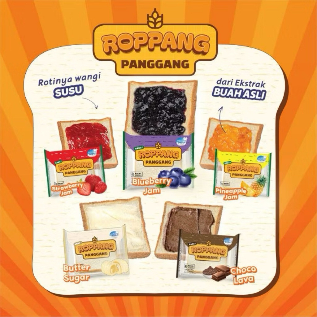 

ROTI ROPPANG PANGGANG CHOCO LAVA/ROTI PANGGANG ROPPANG CHOCOLAVA
