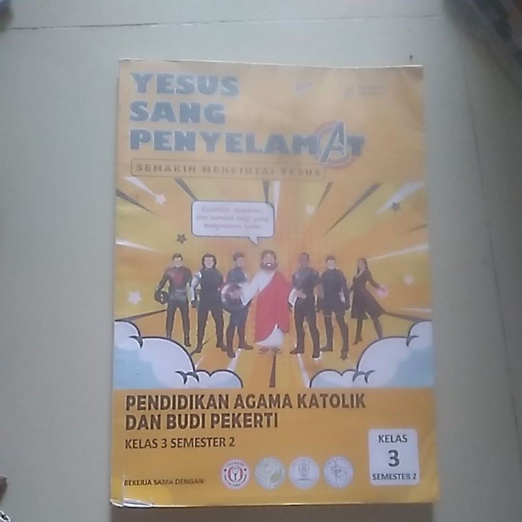 Buku Pelajaran Agama Katolik Yesus Sang Penyelamat penerbit ELP kelas 3 semester 2