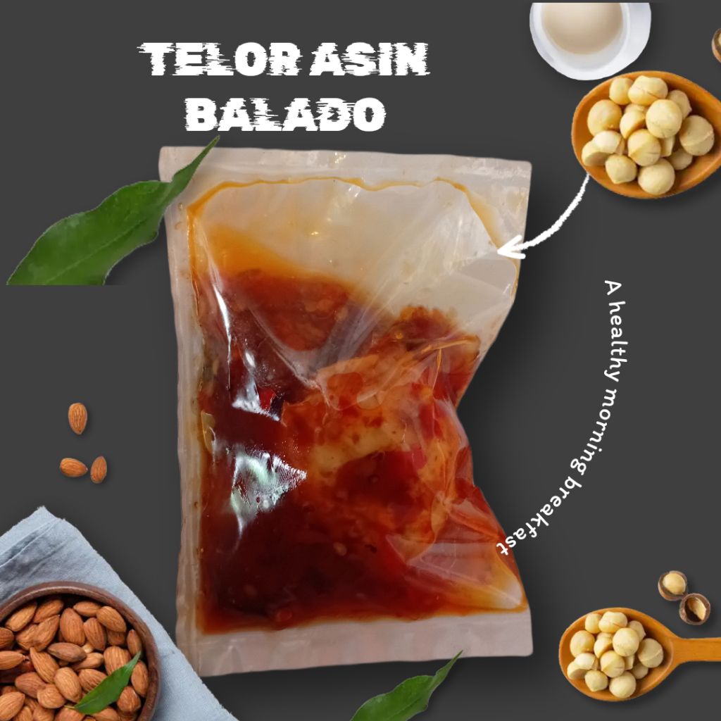 

Telor asin balado 1 tepak isi 5(telor asin bebek)