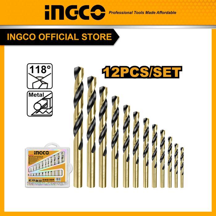 INGCO MATA BOR BESI SET 12PCS 2-8MM DRILL BIT INGCO AKDB1125
