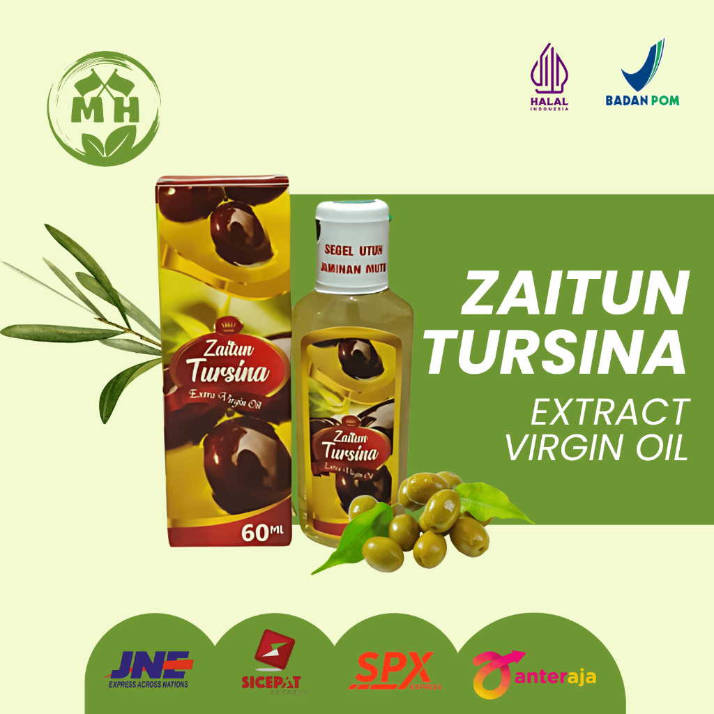 

MINYAK ZAITUN TURSINA - EXTRACT VIRGIN OLIVE OIL - UNTUK KOLESTEROL DAN BANTU PENCERNAAN