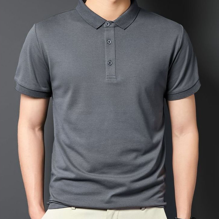 Haenha Kaos Polo Shirt Pique CVC Slim Fit Unisex