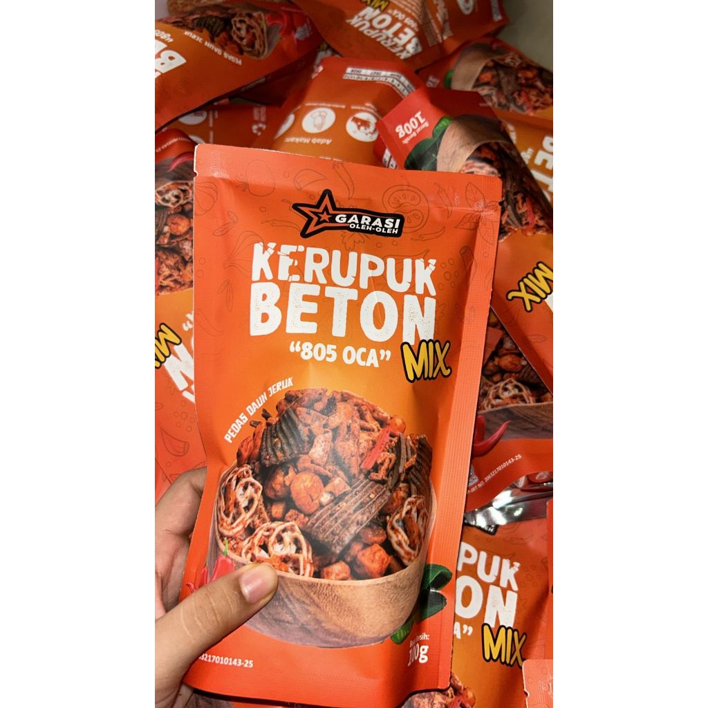 

KERUPUK | Kerupuk Beton Mix Seblak Viral Pedas Daun Jeruk