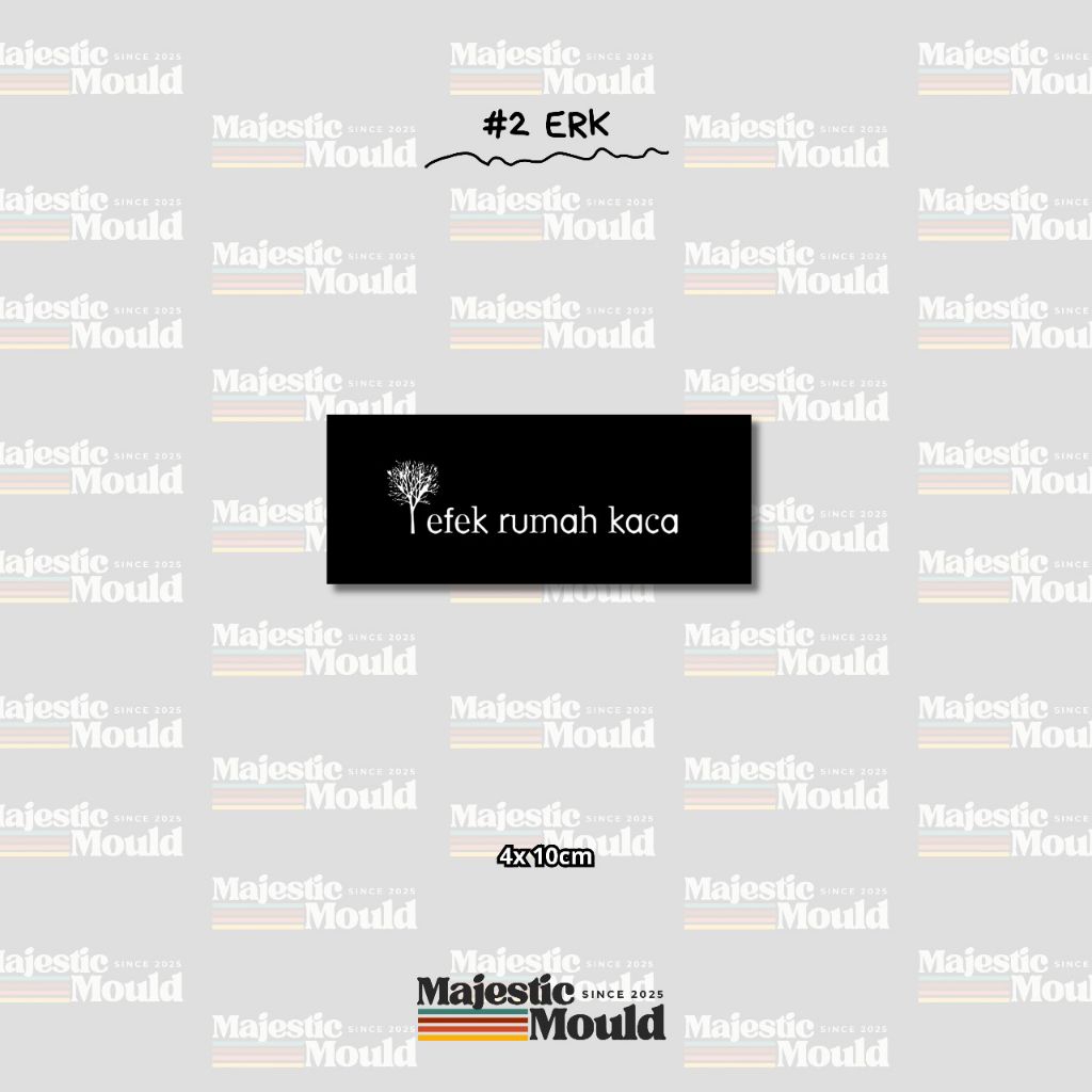 

#Vol2 ERK – Stiker Band Vinyl Glossy | Tahan Air & Luntur (Laptop/Helm/Tumbler/dan media lainnya)