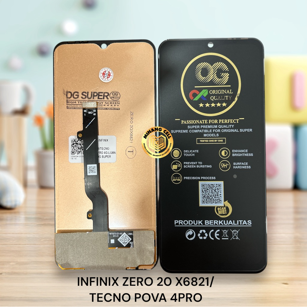 LCD TOUCHSCREEN  INFINIX ZERO 20/X6821/TECNO POVA 4 PRO 4G/LG8N