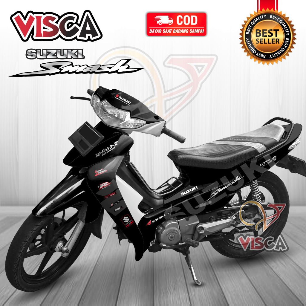 Decal Smash 110 Lama Full Body Stiker Smash 110 Lama Full Body Stiker Motor Smash 110 Variasi Full B