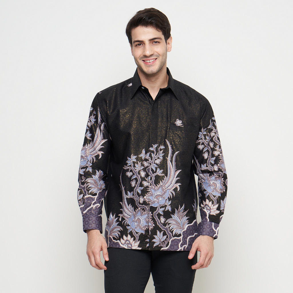[Krisna Wahyu] Batik Pria Katun Prada Lengan Panjang