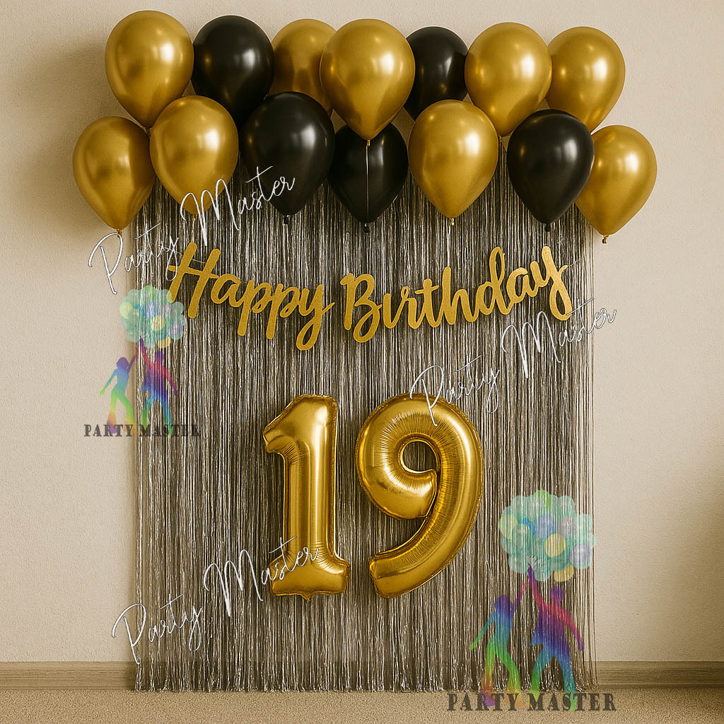 [PAKET] Dekor Ulang Tahun Simple Balon Happy Birthday Dekor Simple Hemat