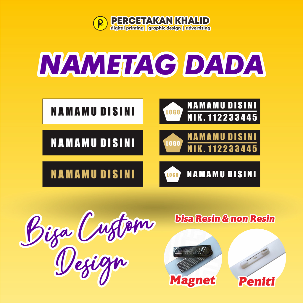 

Nametag dada custom