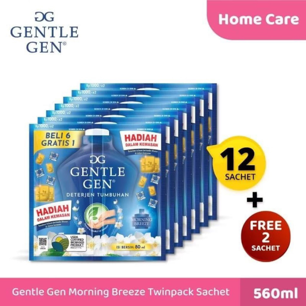 Gentle Gen Deterjen Cair 1 Renceng