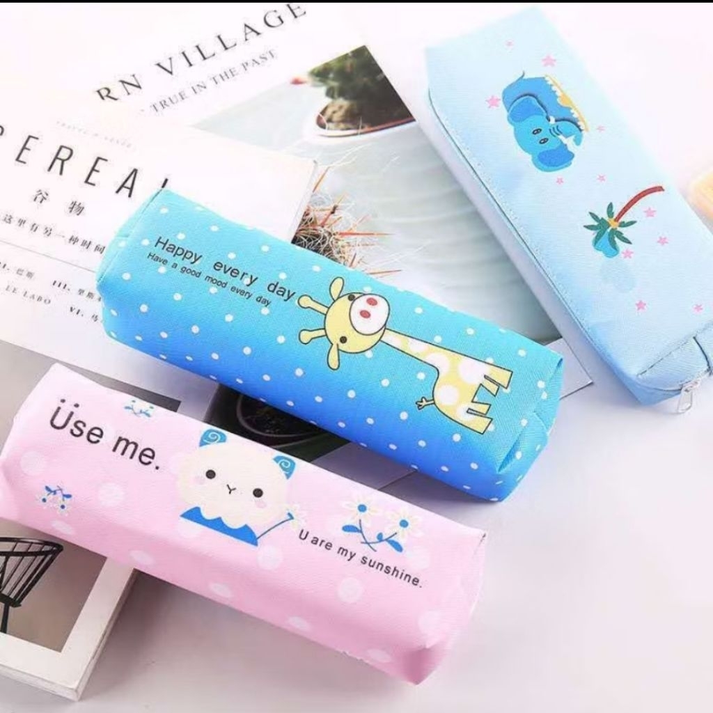 

GK_075 Tempat Pensil Pulpen Karakter Hewan Lucu Kotak Pensil Serbaguna Motif Animal Dompet Pouch