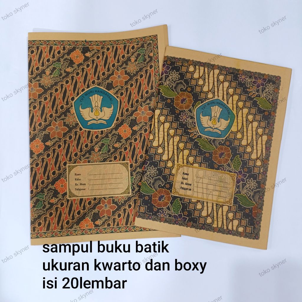 

sampul buku kertas batik kwarto boxy bmb bigboss sampul panjang pendek