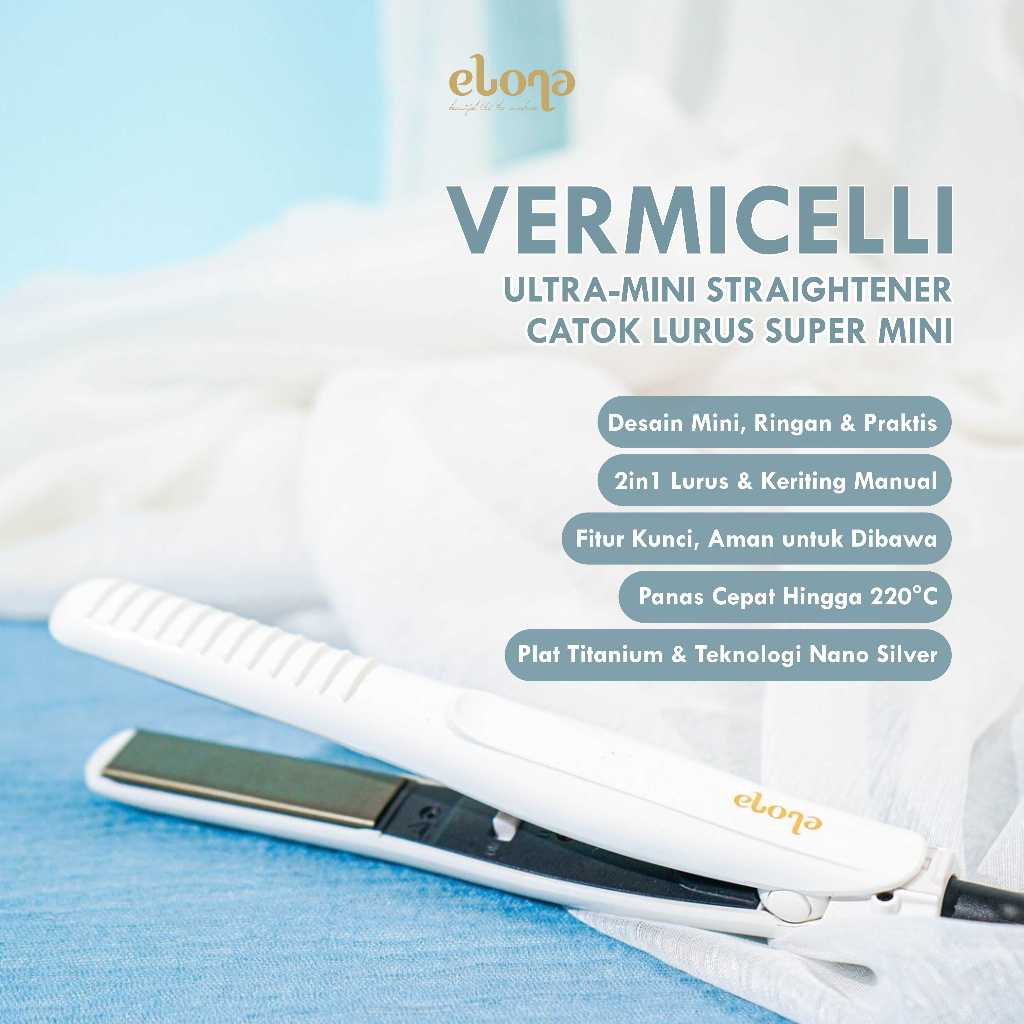 Elona Vermicelli ~ Ultra-Mini Straightener ( catokan mini )