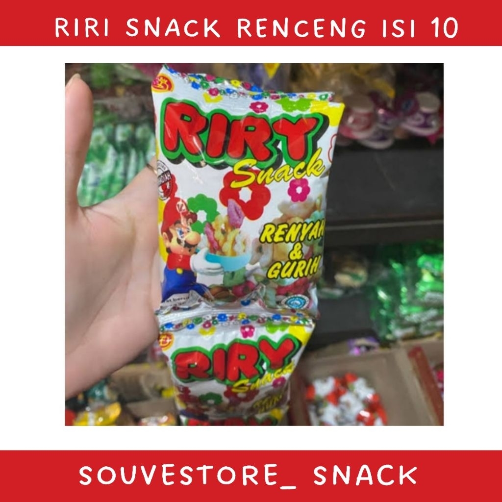 

RIRY chiki snack Renceng isi 10px