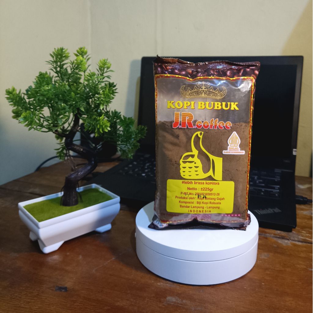 

Kopi Bubuk Lampung 1kg Plus Kopi Biji Robusta Cap JR.coffee