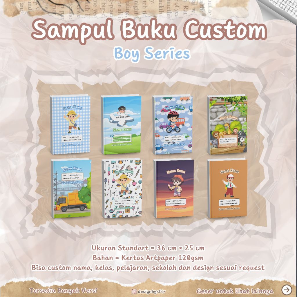 

Sampul Buku Custom Nama