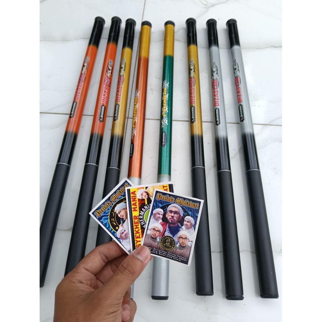 Tegek Bendera 720cm/7 meter, Joran Tegek Pancing Kuat Tongkat Bendera Sholawat