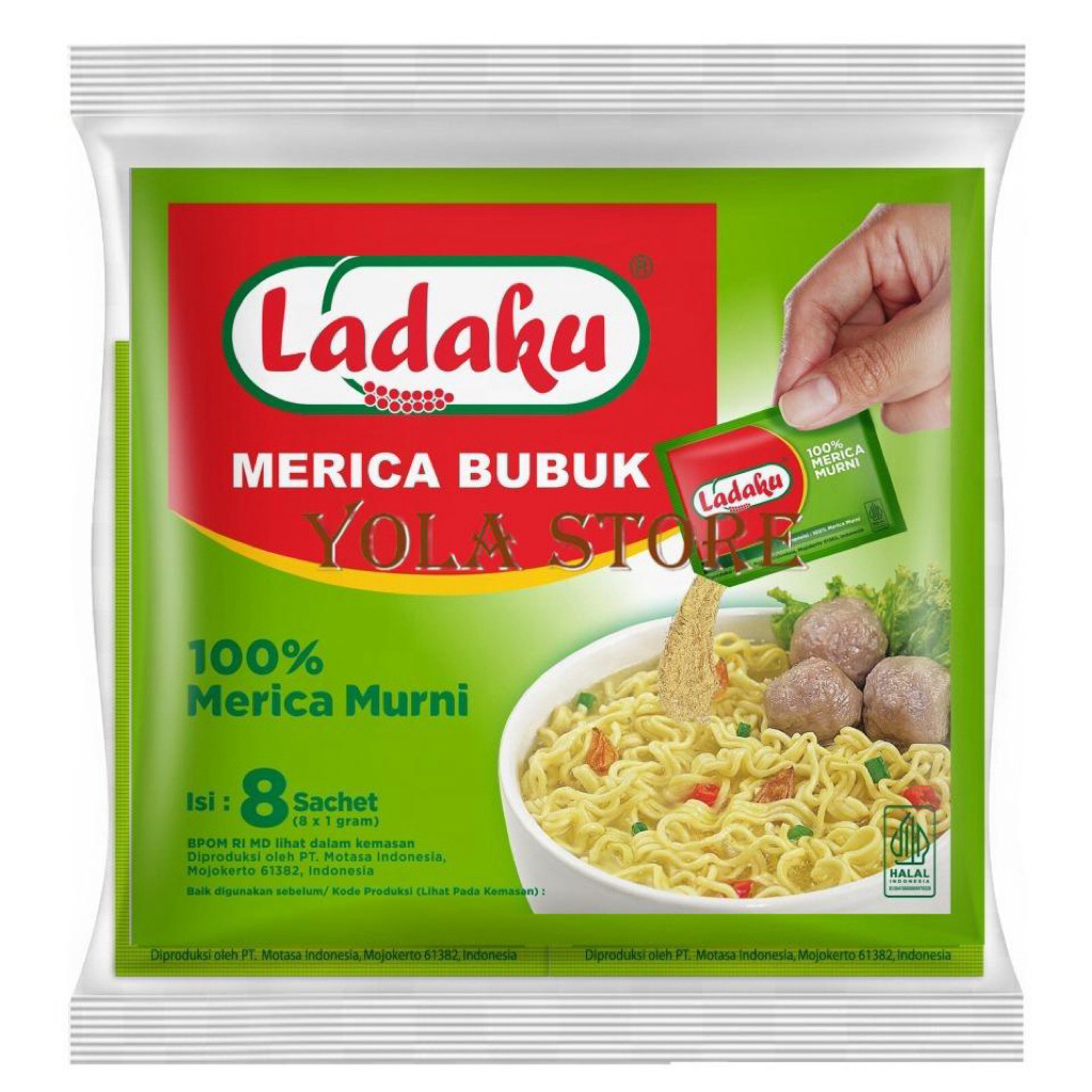 

LADAKU MERICA BUBUK ISI 8x1 GRAM BUMBU MASAK SACHET