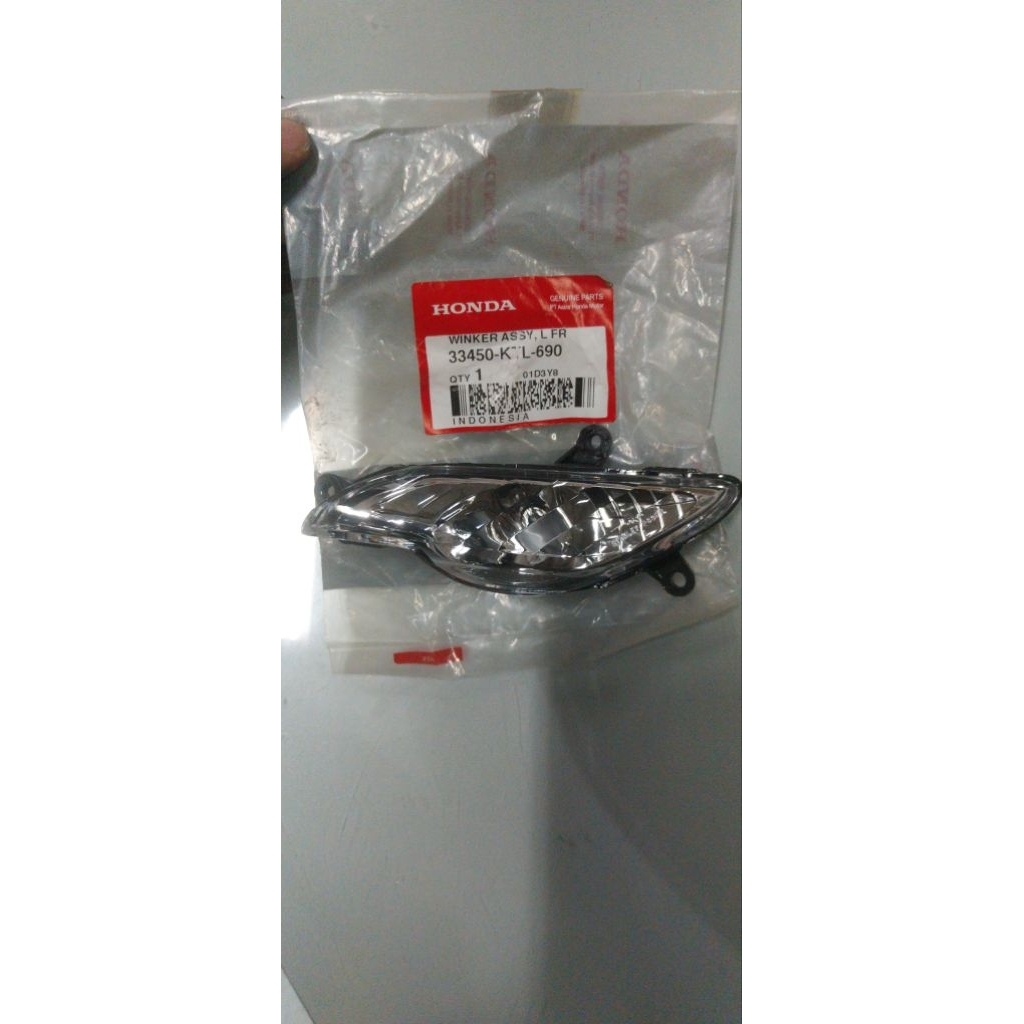 Rumah lampu sein depan kiri motor Suprafit new old number part 33450KTL690