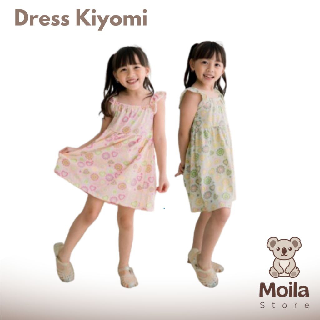Dress Anak Perempuan Kiyomi 1-5 Tahun Baju Anak Cewek