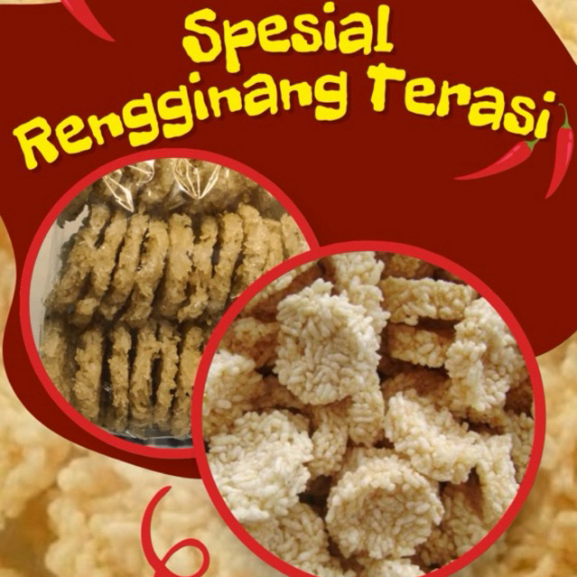 

krupuk kerupuk rengginang terasi mentah matang 500gr-1kg