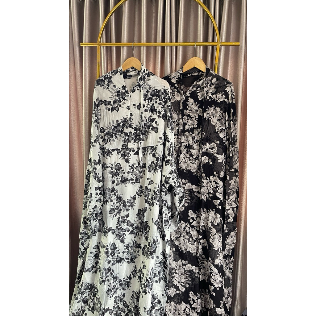 mukena terusan rayon viscose premium by hywafa hijab resleting