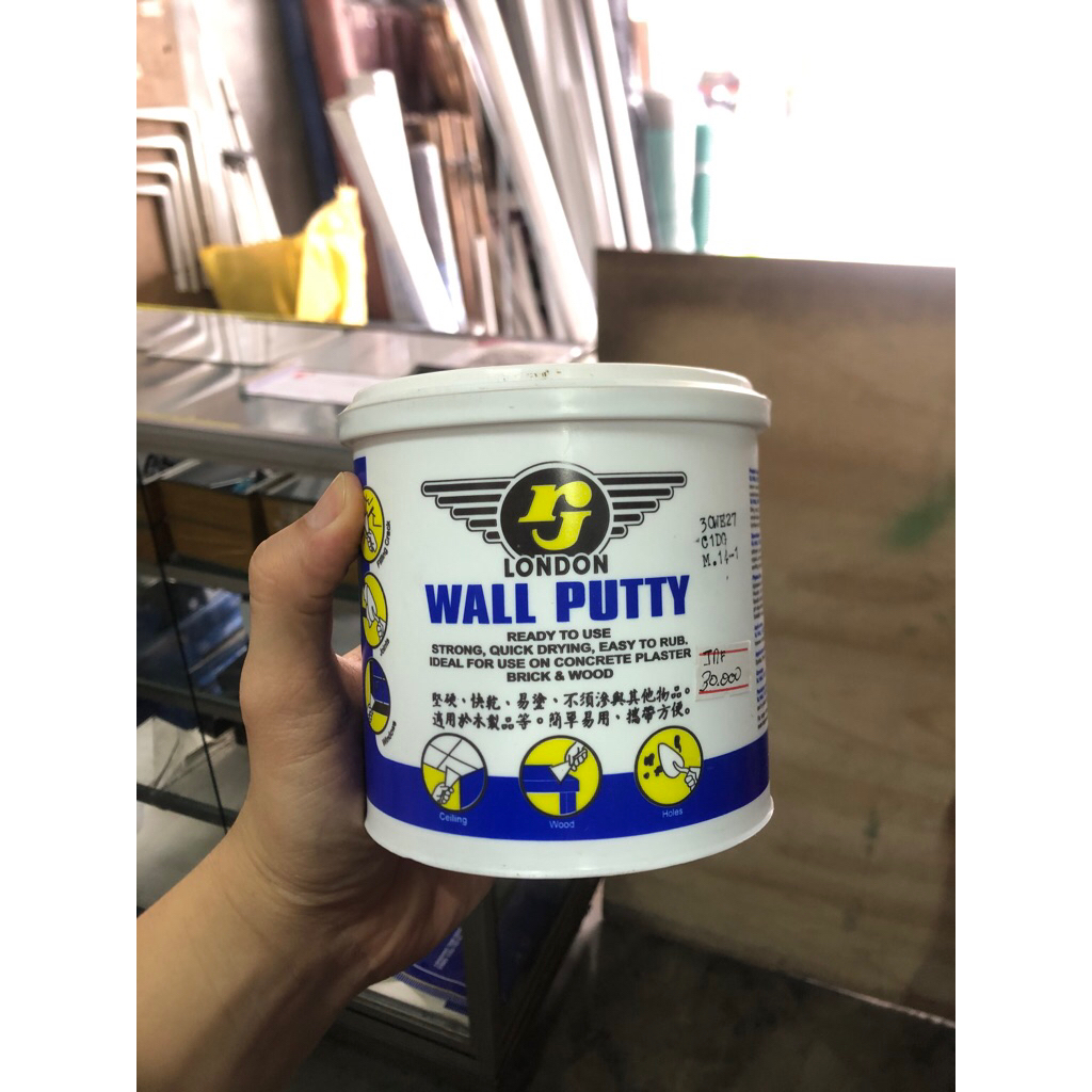 Wall putty RJ London / Dempul dinding / Dempul tembok / Dempul kayu 1kg