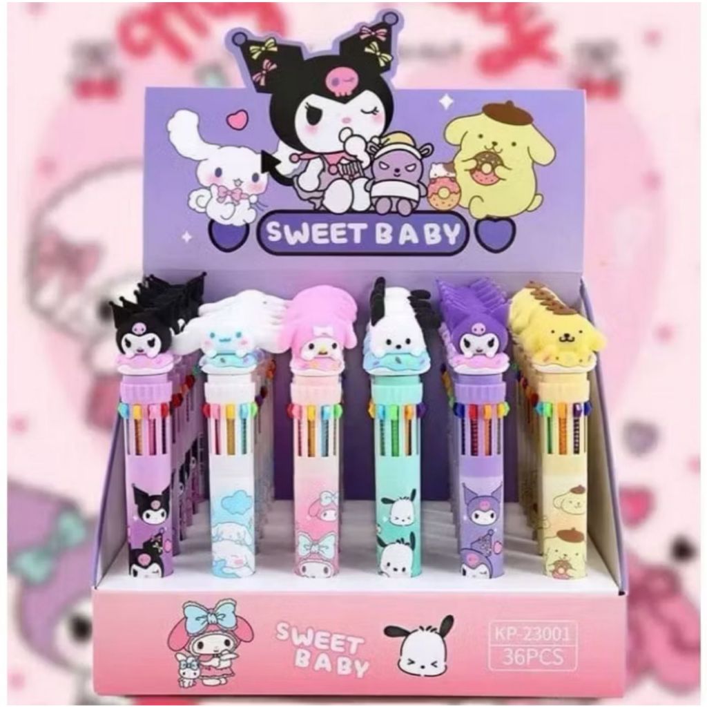 

Pulpen Cetek 10 Warna Karakter Sanrio