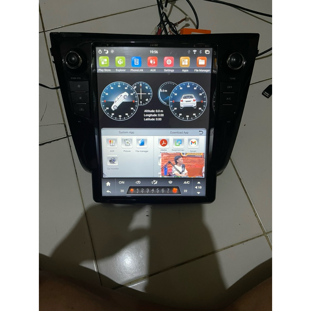 Head unit  andorid tesla nissan xtrail T32 tahun 2015 sampai 2019
