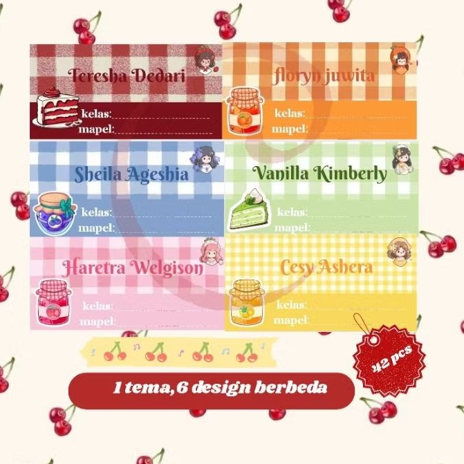 

LABEL NAMA BUKU SEKOLAH ANAK LUCU/42PCS/CUSTOM NAMA/HARAP MEMBACA DESKRIPSI