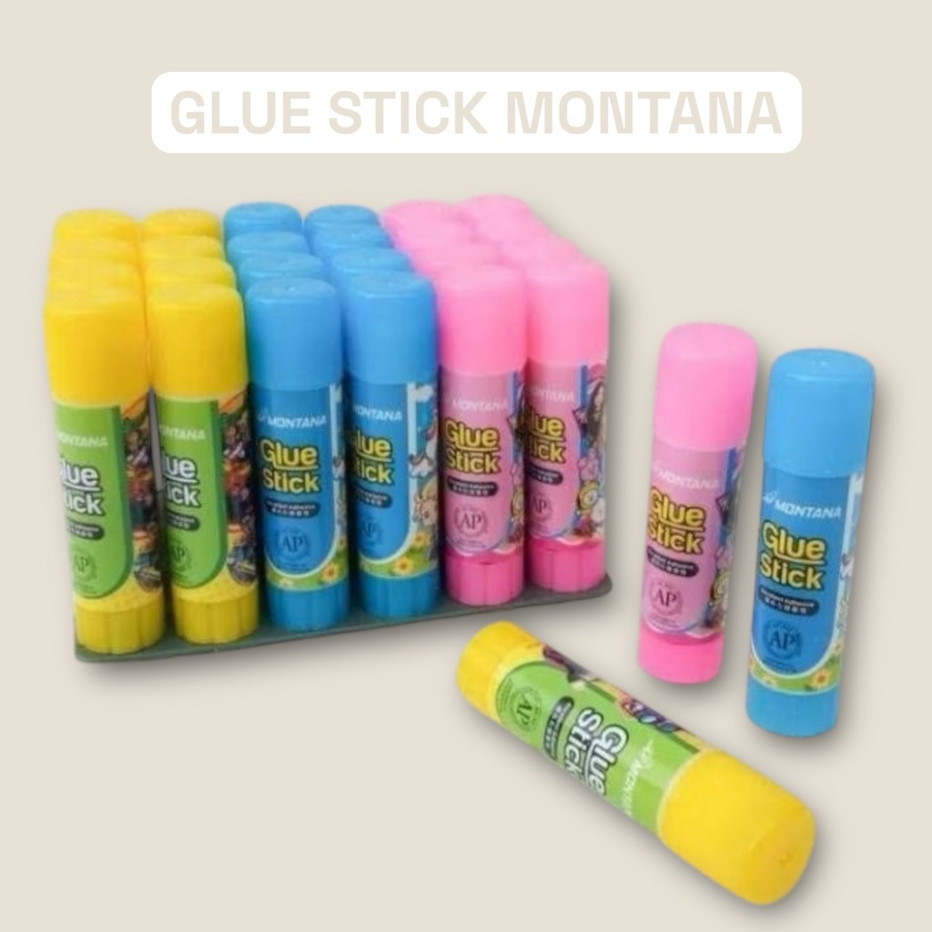 

MONTANA Glue Stick 10 gram GSF-10G @1 Box isi 24 Pcs