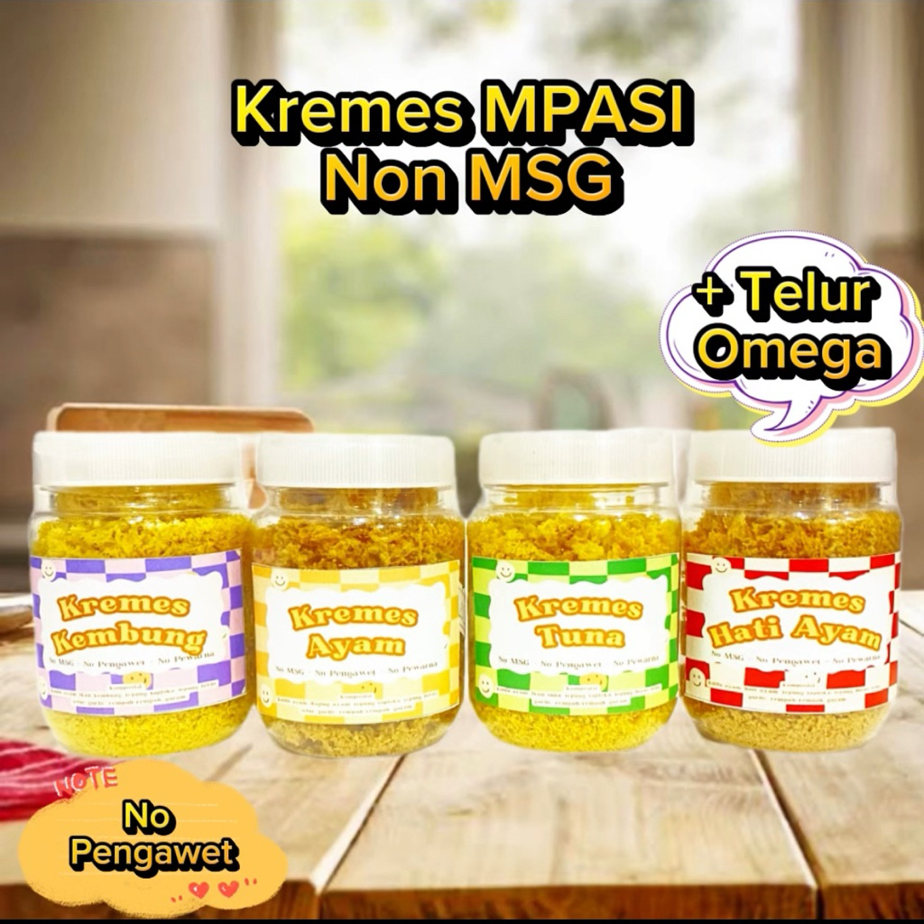 

Kremes Hati Ayam NON MSG / Kremes Ayam NON MSG / Kremes Mpasi Bayi / Kremes Kembung / Kremesan Ayam / Kremesan Hati