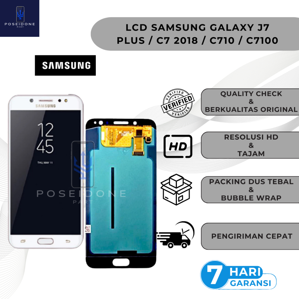 LCD TOUCHSCREEN SAMSUNG GALAXY J7 PLUS C7 2018 C710 C7100 OLED ORIGINAL