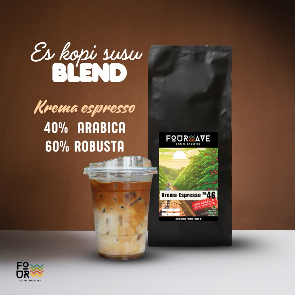 

Blend Kopi Susu 40A/60R - Krema no.46 by Fourwave roasters