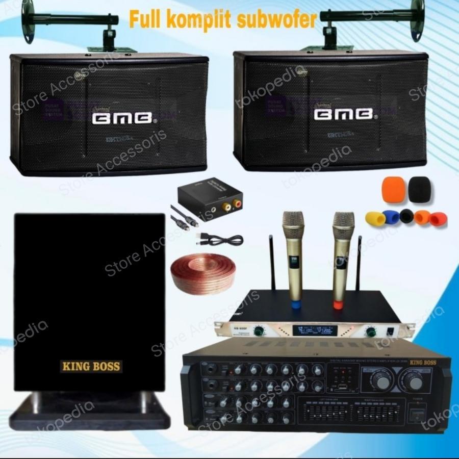 Paket Karaoke Speaker BMB 10 inch Original Komplit Termurah
