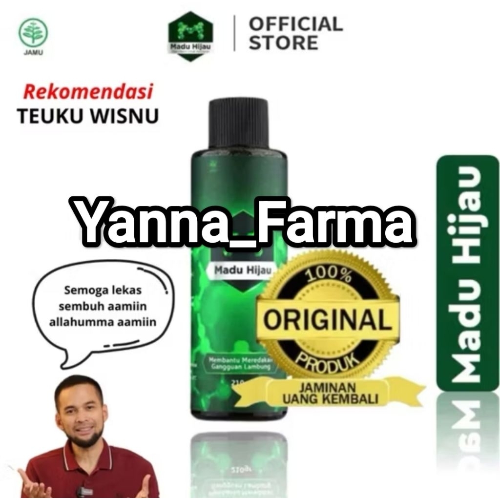 

TERLARIS Madu Hijau Original Herbal Atasi Asam Lambung Gerd Maag Kronis