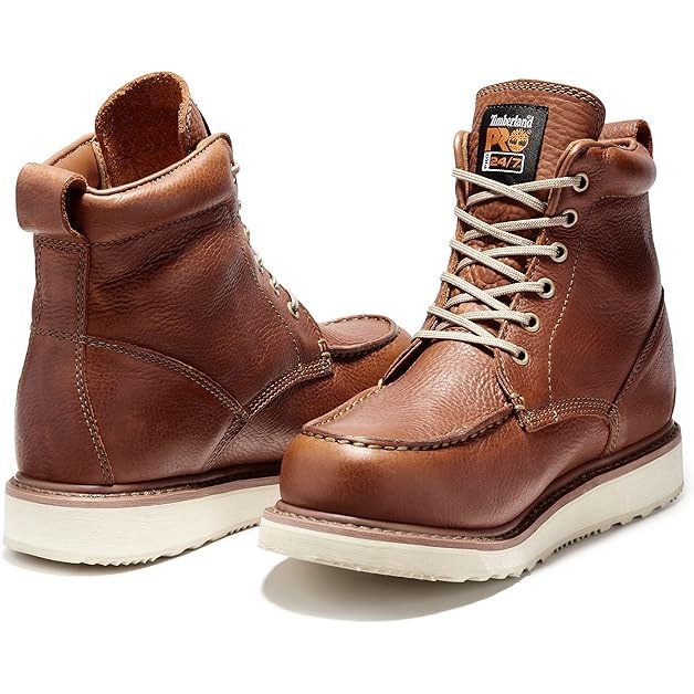 [US] Timberland PRO Unisex-Adult Pro Wedge 6 Inch Moc Soft Toe Industrial Work Boot