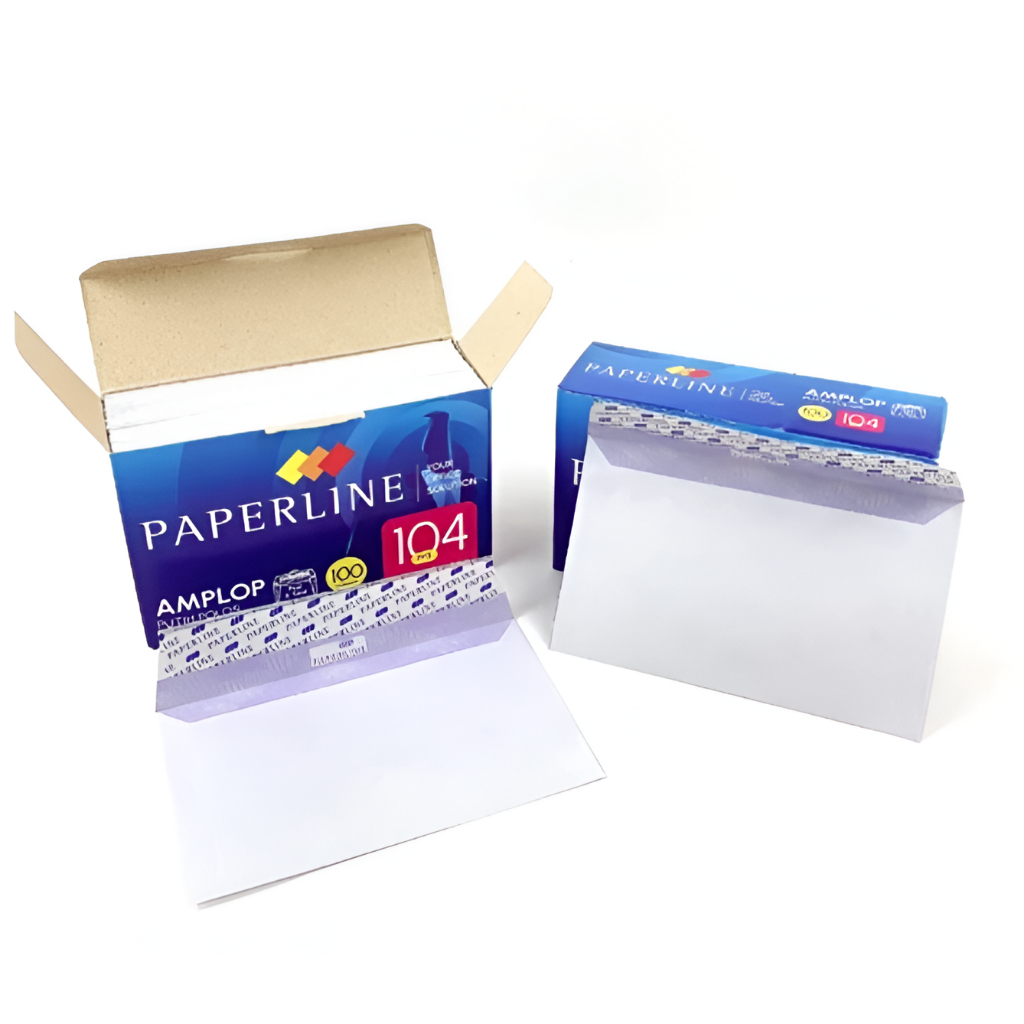 

Envelope Amplop Paperline 104 PPS Polos - Amplop Putih Polos 104 PPS Dengan Lem Seal Pengaman