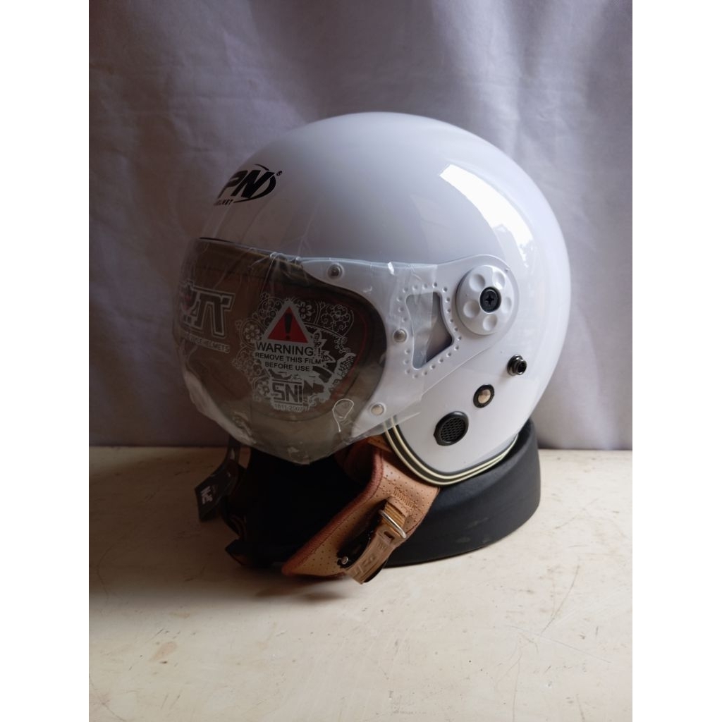 HELM HIJAB JPN ORIGINAL WARNA PUTIH GLOSY