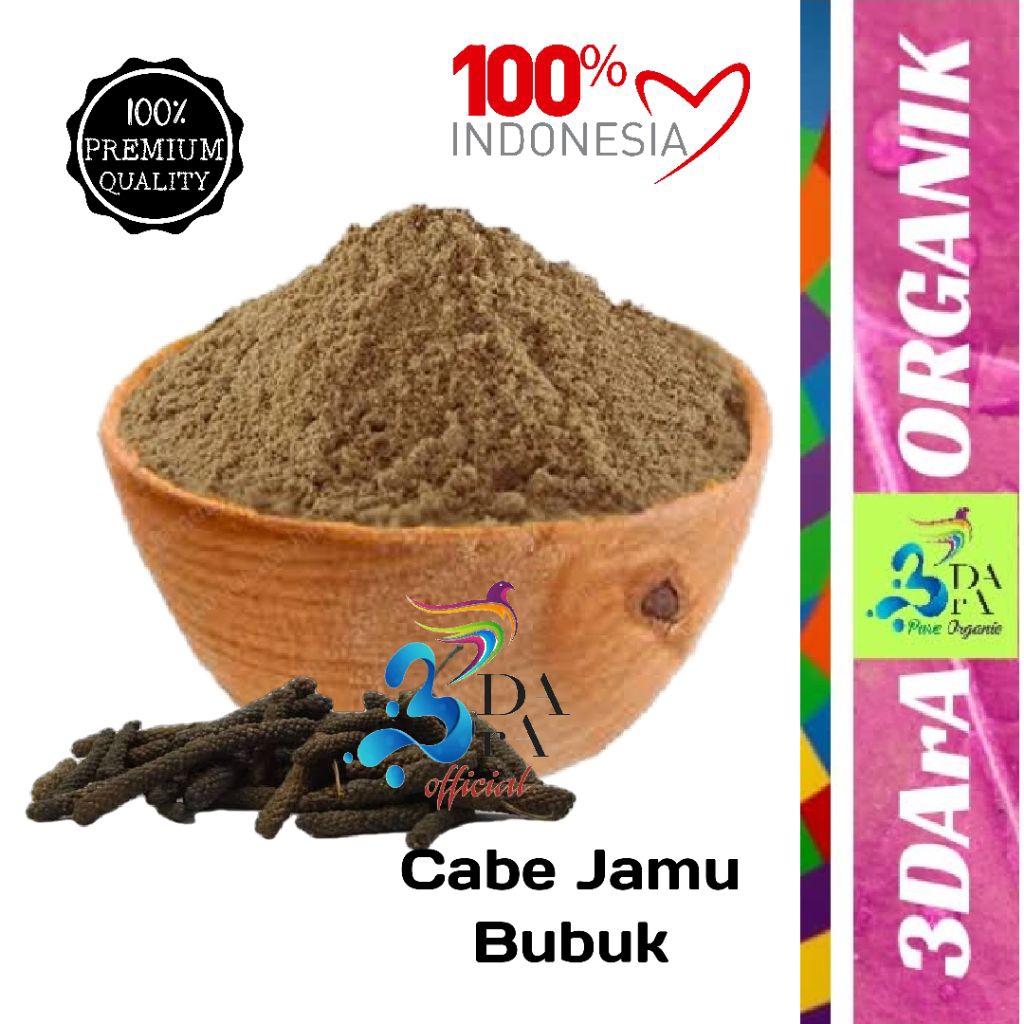 

Bubuk Cabe Jamu 100gr - 500gr - Cabe Jawa - Puyang Premium Murni Tanpa Campuran