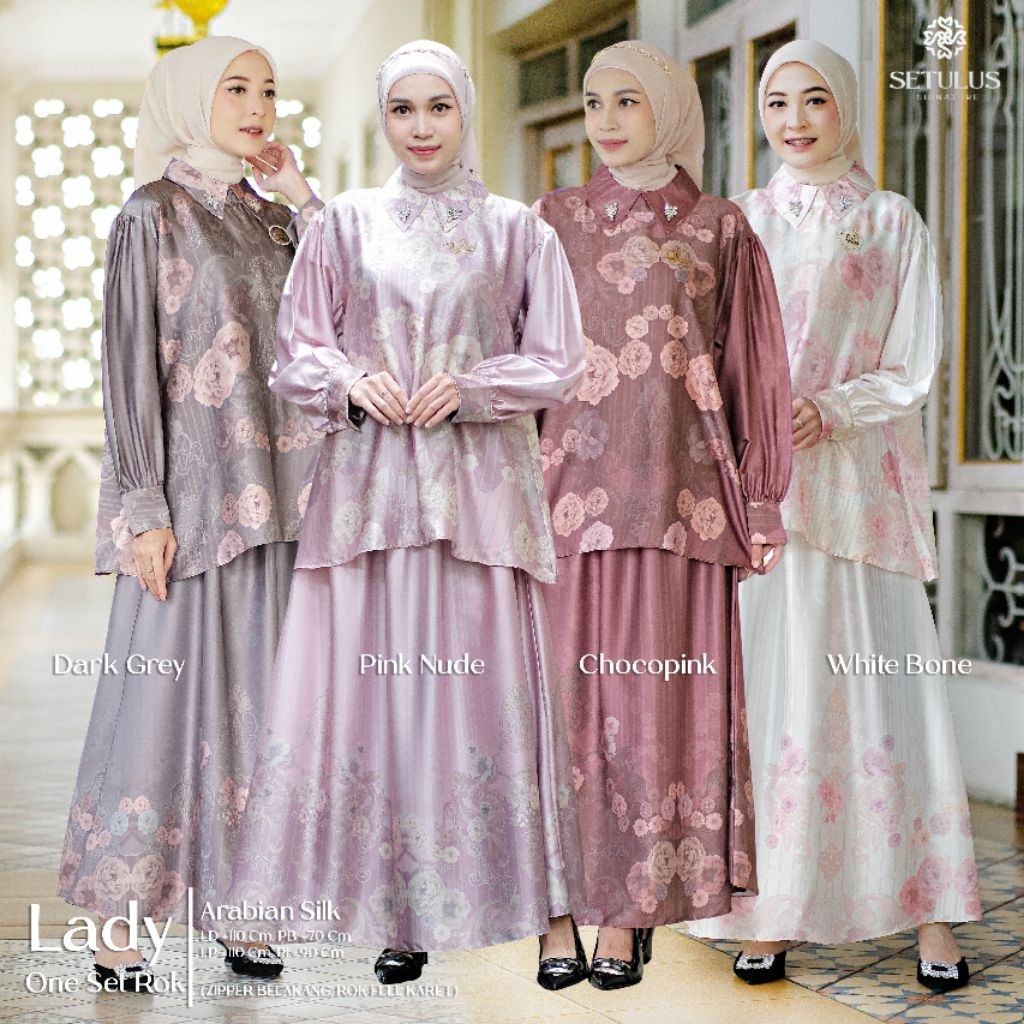 Setelan wanita Kondangan Kekinian Set rok & blouse LADY set Ori Tulusignature