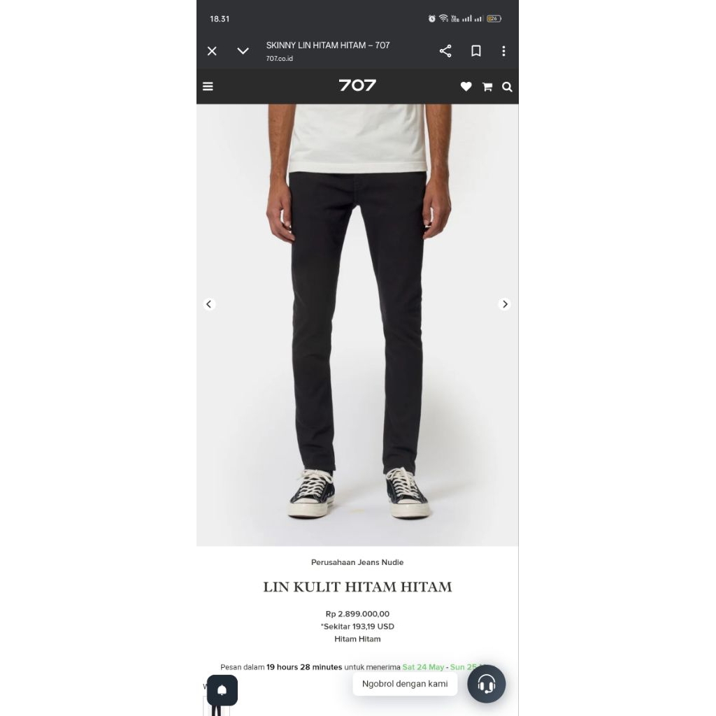 Nudie Jeans Skinny lin Long Pants