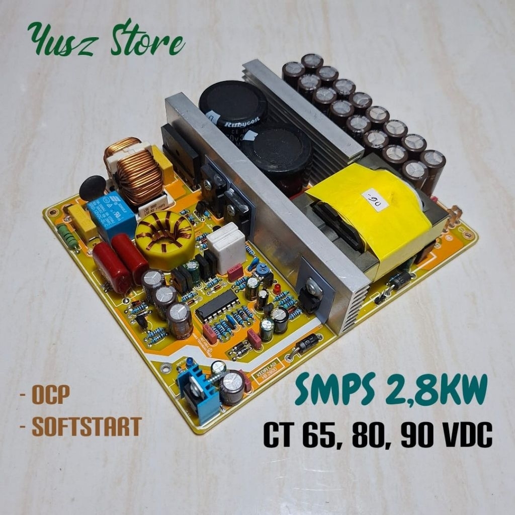 SMPS 25A CT 65v, 80v, 90VDC 2800w For Audio Amplifier Power Supply