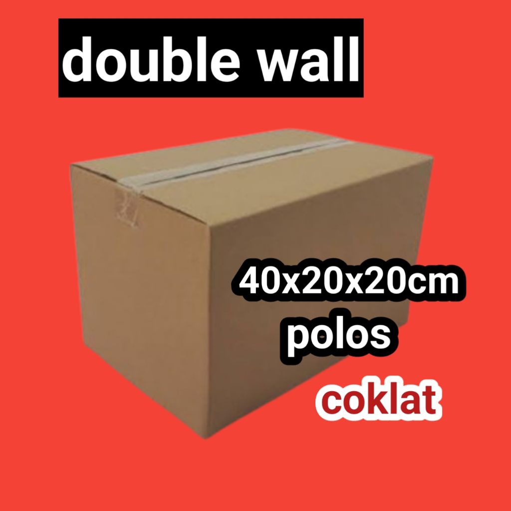 

kardus double wall ukuran 40x20x20cm