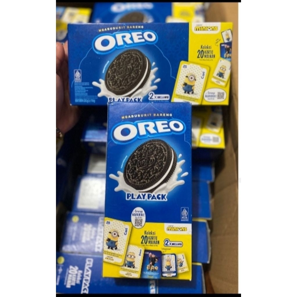 

Oreo Playpack Minions isi 2oreo ukuran besar
