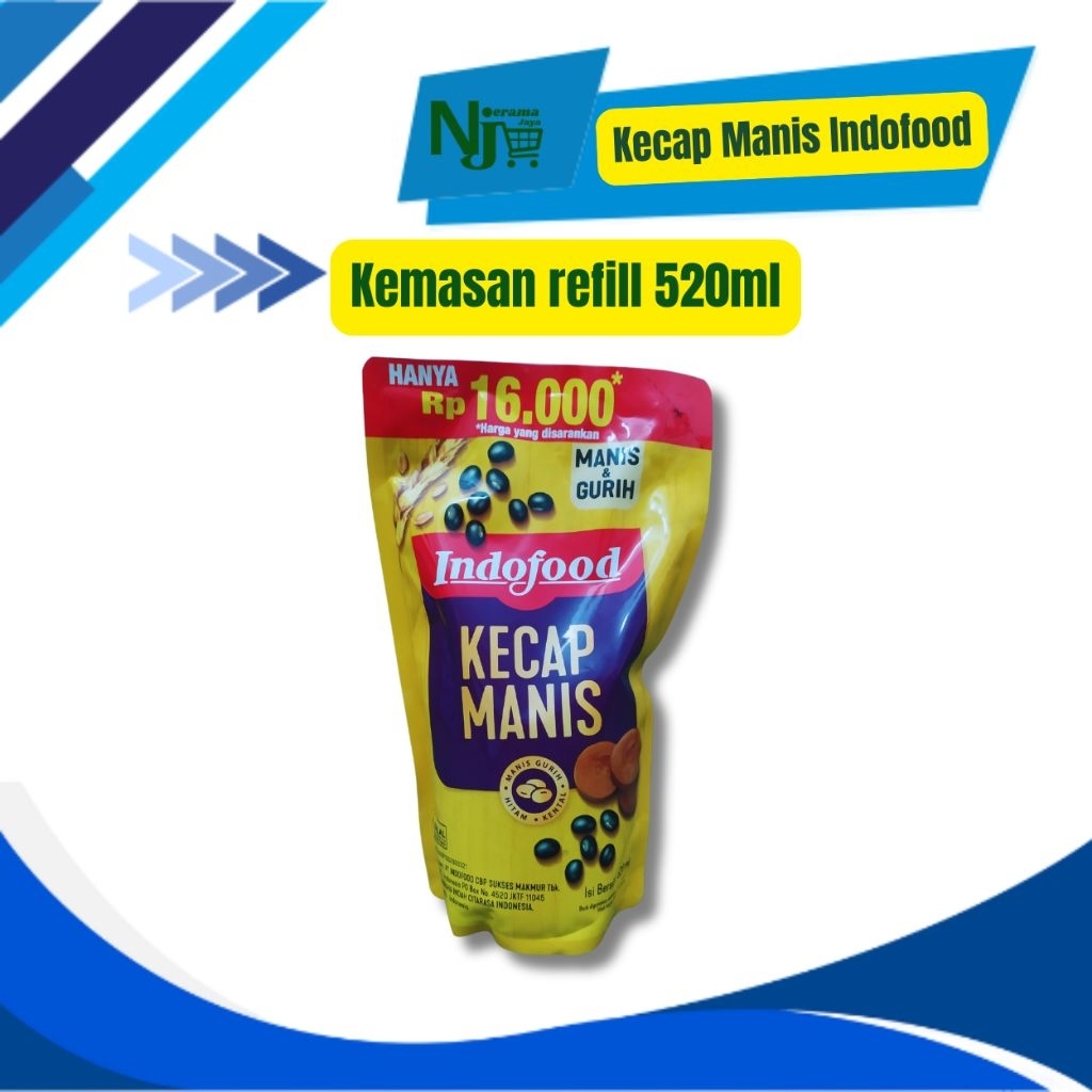 

Kecap Manis Refill Indofood 520ml